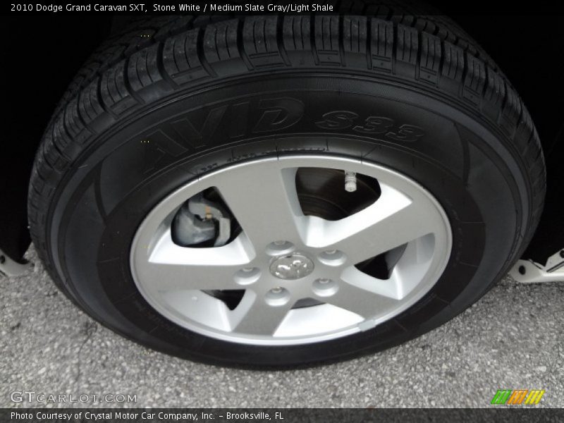 Stone White / Medium Slate Gray/Light Shale 2010 Dodge Grand Caravan SXT