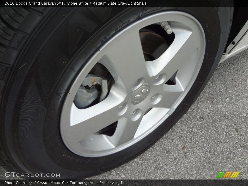 Stone White / Medium Slate Gray/Light Shale 2010 Dodge Grand Caravan SXT
