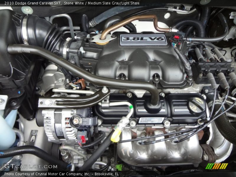 Stone White / Medium Slate Gray/Light Shale 2010 Dodge Grand Caravan SXT