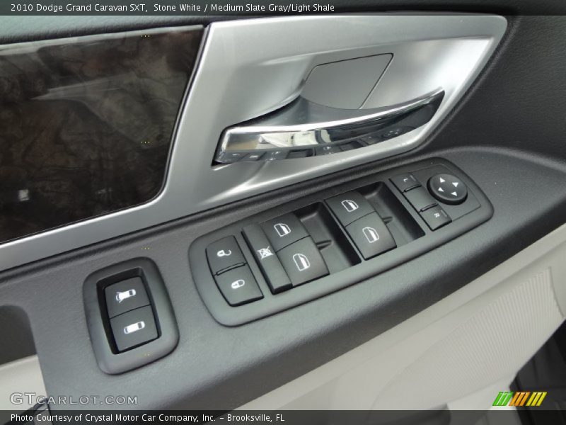 Stone White / Medium Slate Gray/Light Shale 2010 Dodge Grand Caravan SXT