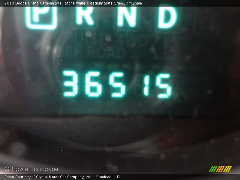 Stone White / Medium Slate Gray/Light Shale 2010 Dodge Grand Caravan SXT