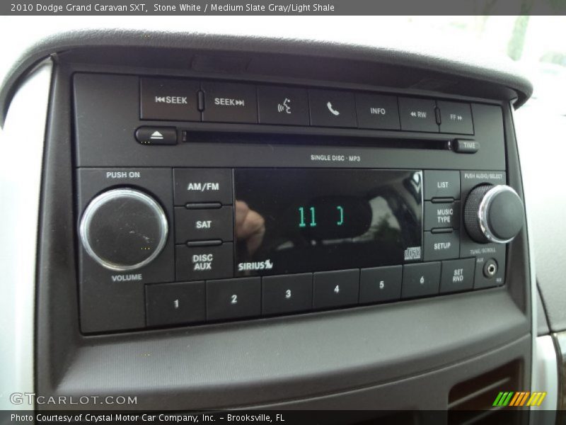 Stone White / Medium Slate Gray/Light Shale 2010 Dodge Grand Caravan SXT