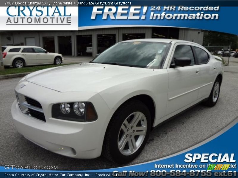 Stone White / Dark Slate Gray/Light Graystone 2007 Dodge Charger SXT