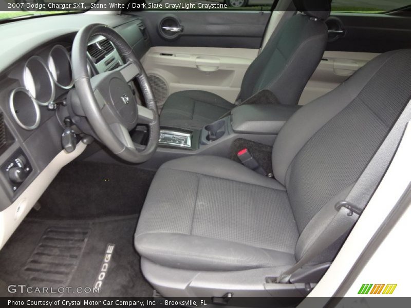 Stone White / Dark Slate Gray/Light Graystone 2007 Dodge Charger SXT
