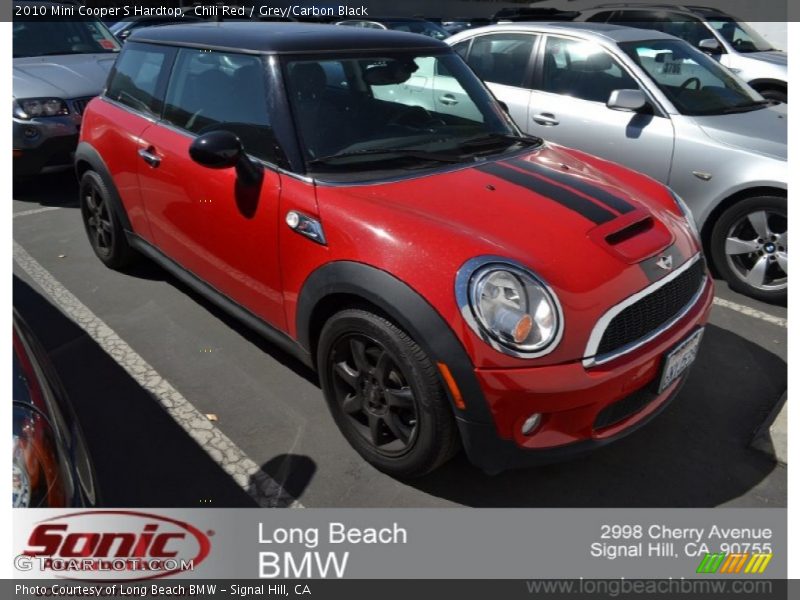 Chili Red / Grey/Carbon Black 2010 Mini Cooper S Hardtop