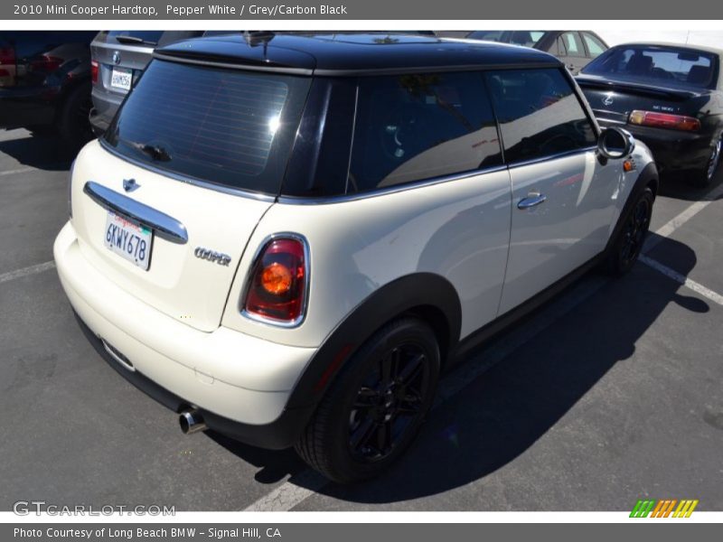 Pepper White / Grey/Carbon Black 2010 Mini Cooper Hardtop
