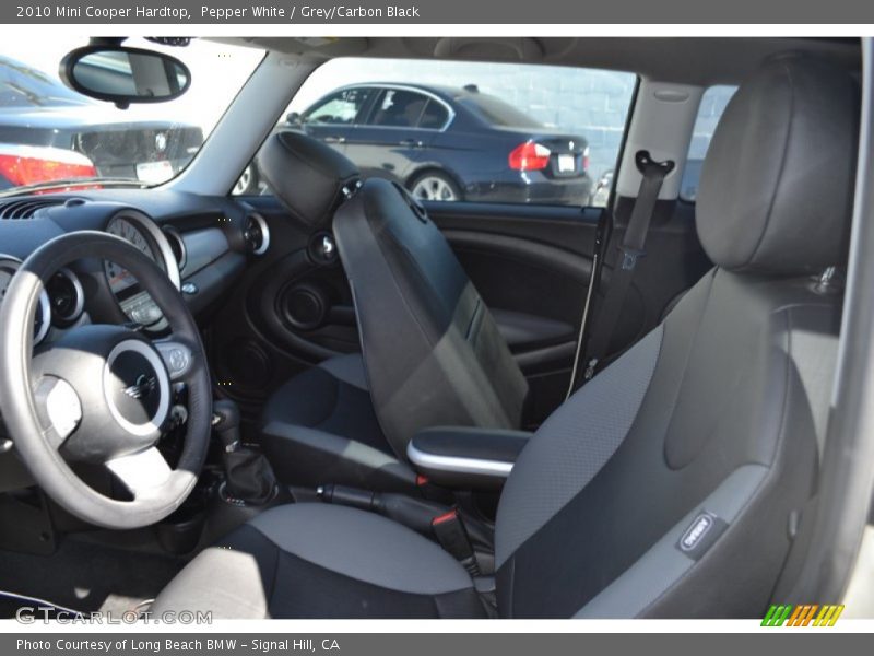 Pepper White / Grey/Carbon Black 2010 Mini Cooper Hardtop