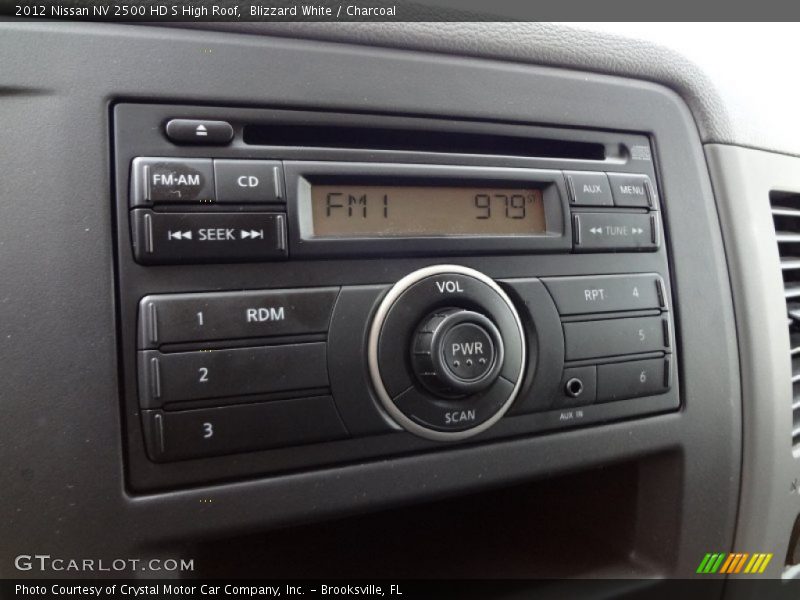 Blizzard White / Charcoal 2012 Nissan NV 2500 HD S High Roof