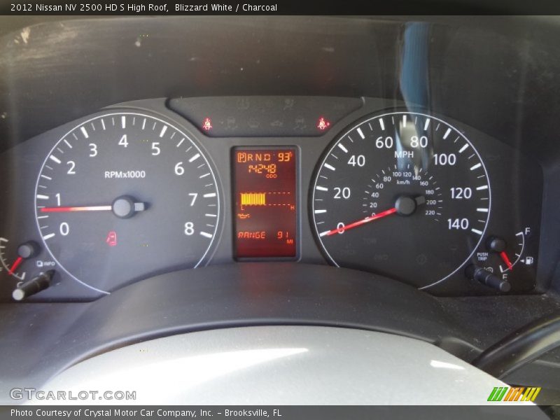  2012 NV 2500 HD S High Roof 2500 HD S High Roof Gauges