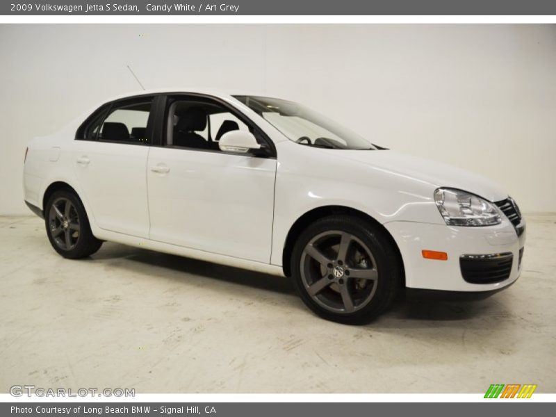 Candy White / Art Grey 2009 Volkswagen Jetta S Sedan