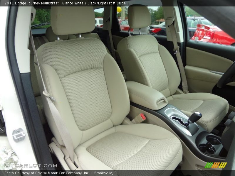 Bianco White / Black/Light Frost Beige 2011 Dodge Journey Mainstreet