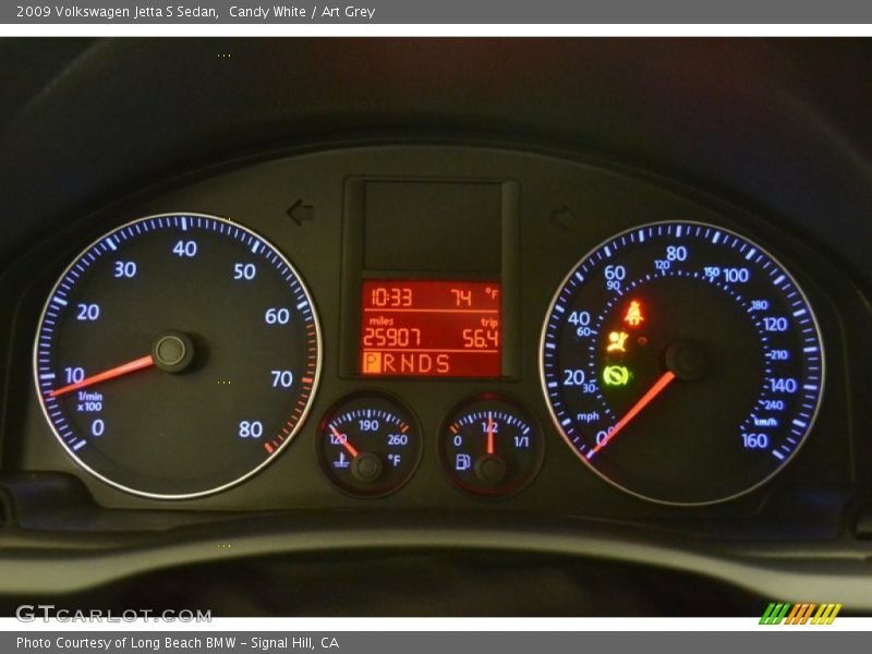 Candy White / Art Grey 2009 Volkswagen Jetta S Sedan