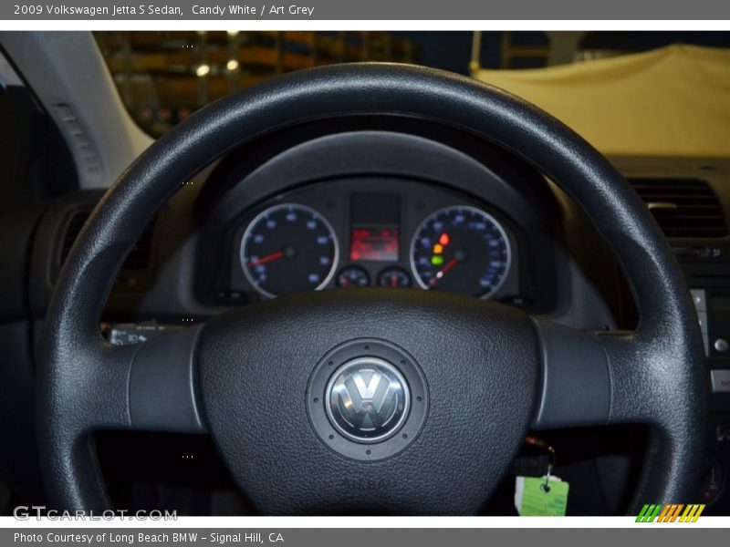 Candy White / Art Grey 2009 Volkswagen Jetta S Sedan