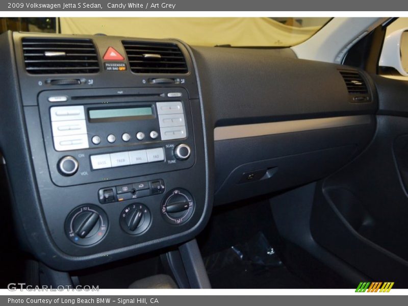 Candy White / Art Grey 2009 Volkswagen Jetta S Sedan
