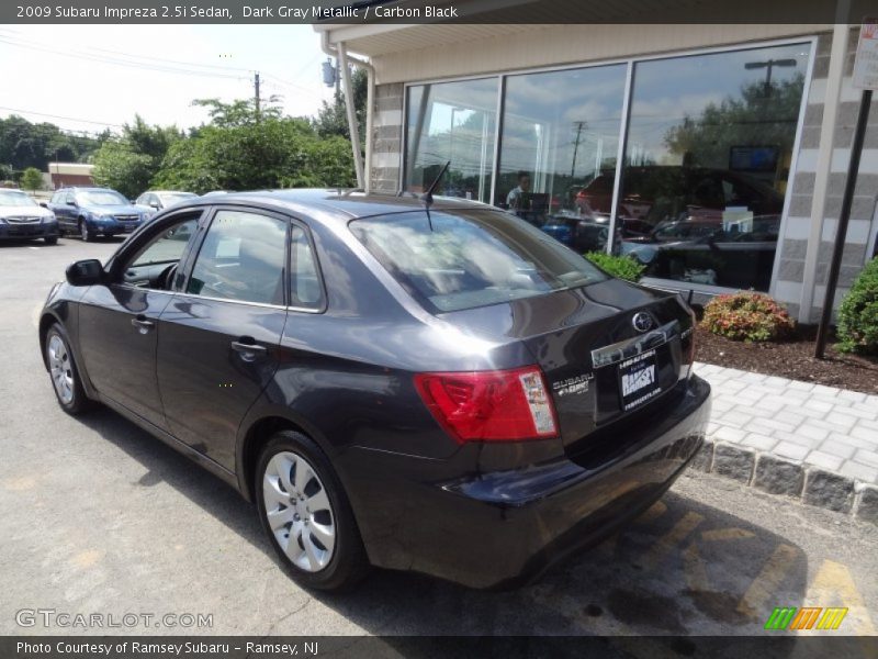 Dark Gray Metallic / Carbon Black 2009 Subaru Impreza 2.5i Sedan