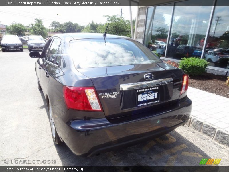 Dark Gray Metallic / Carbon Black 2009 Subaru Impreza 2.5i Sedan