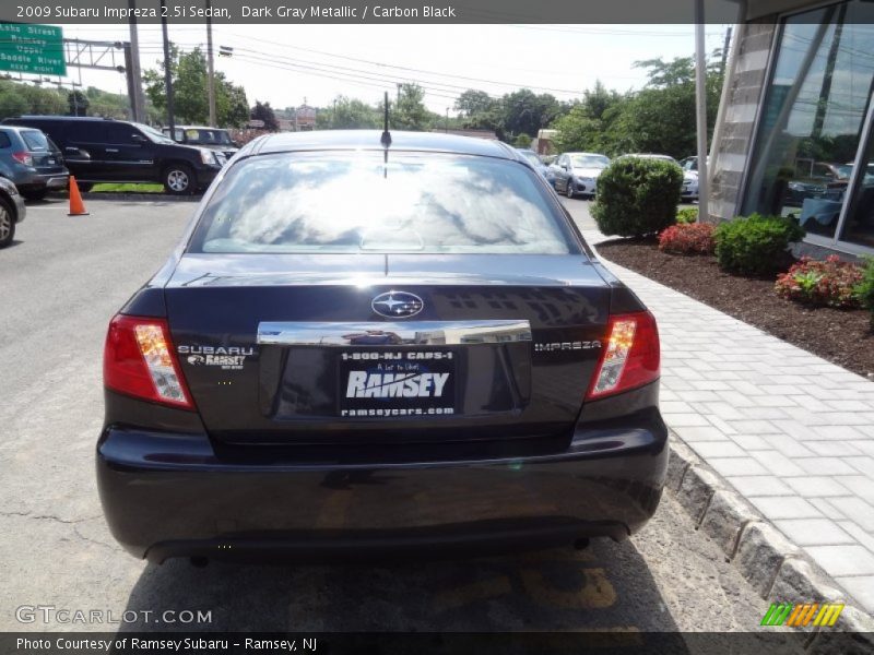 Dark Gray Metallic / Carbon Black 2009 Subaru Impreza 2.5i Sedan