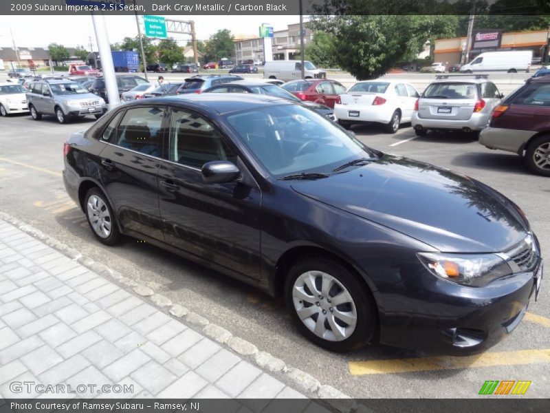 Dark Gray Metallic / Carbon Black 2009 Subaru Impreza 2.5i Sedan
