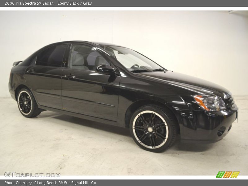 Ebony Black / Gray 2006 Kia Spectra SX Sedan