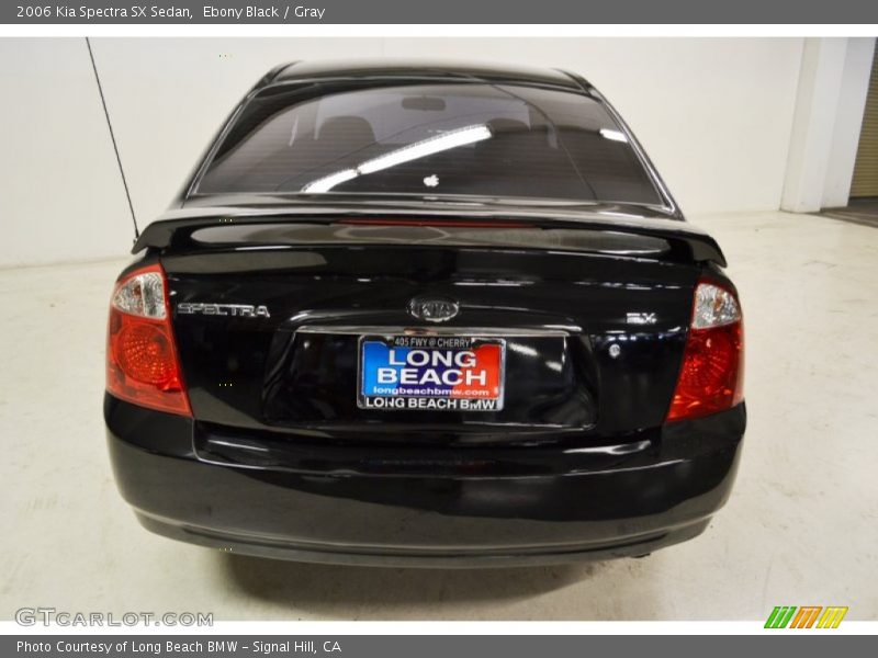 Ebony Black / Gray 2006 Kia Spectra SX Sedan