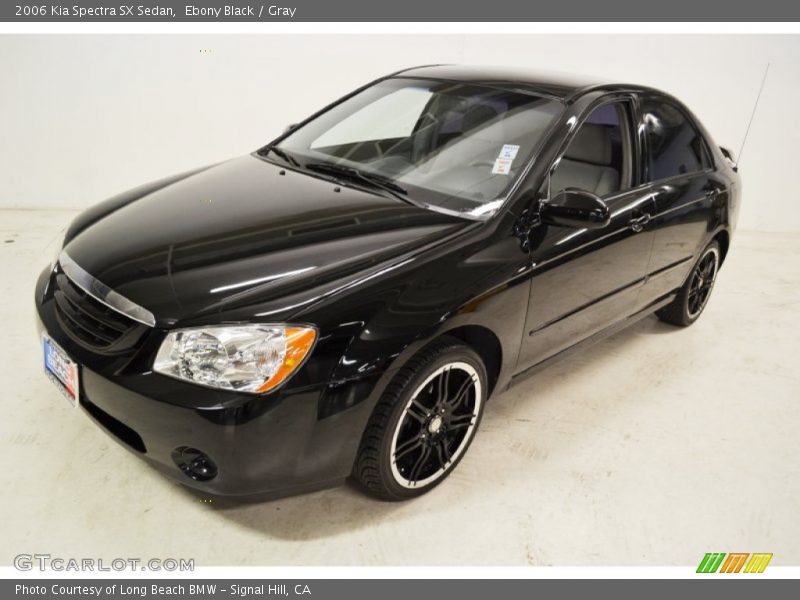 Ebony Black / Gray 2006 Kia Spectra SX Sedan