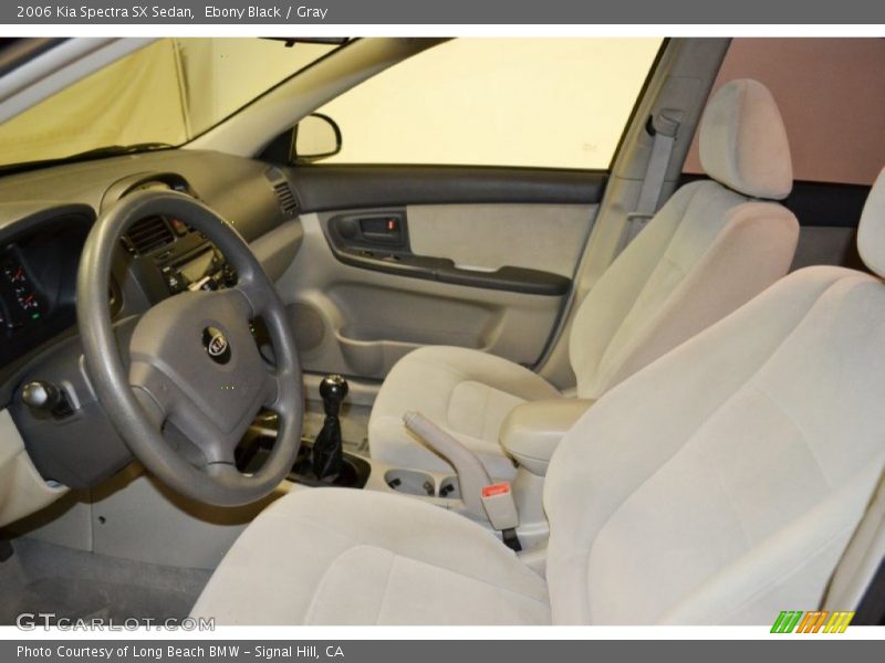 Ebony Black / Gray 2006 Kia Spectra SX Sedan