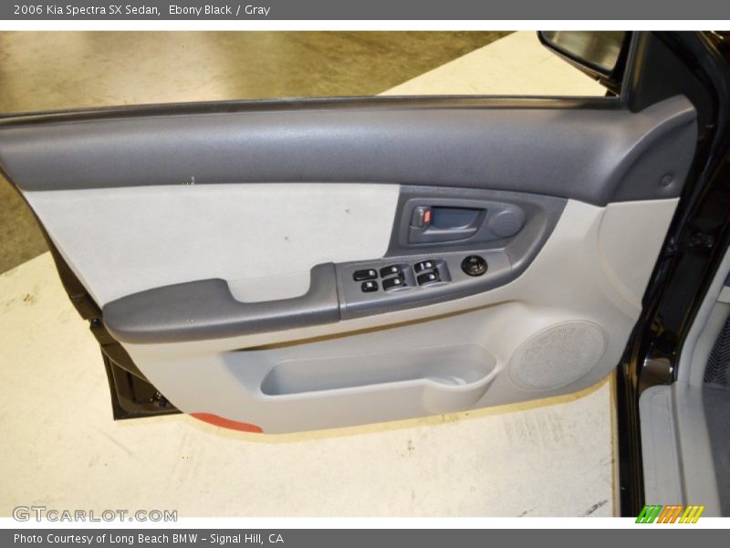 Ebony Black / Gray 2006 Kia Spectra SX Sedan