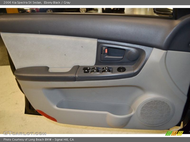 Ebony Black / Gray 2006 Kia Spectra SX Sedan