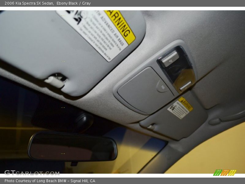 Ebony Black / Gray 2006 Kia Spectra SX Sedan