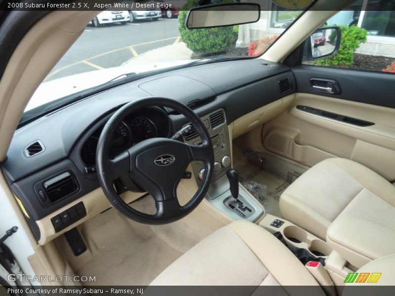 Aspen White / Desert Beige 2008 Subaru Forester 2.5 X