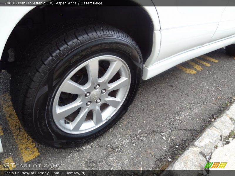Aspen White / Desert Beige 2008 Subaru Forester 2.5 X