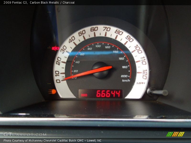 Carbon Black Metallic / Charcoal 2009 Pontiac G3