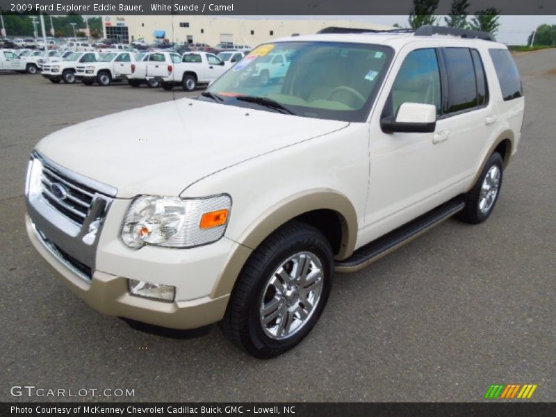 White Suede / Camel 2009 Ford Explorer Eddie Bauer