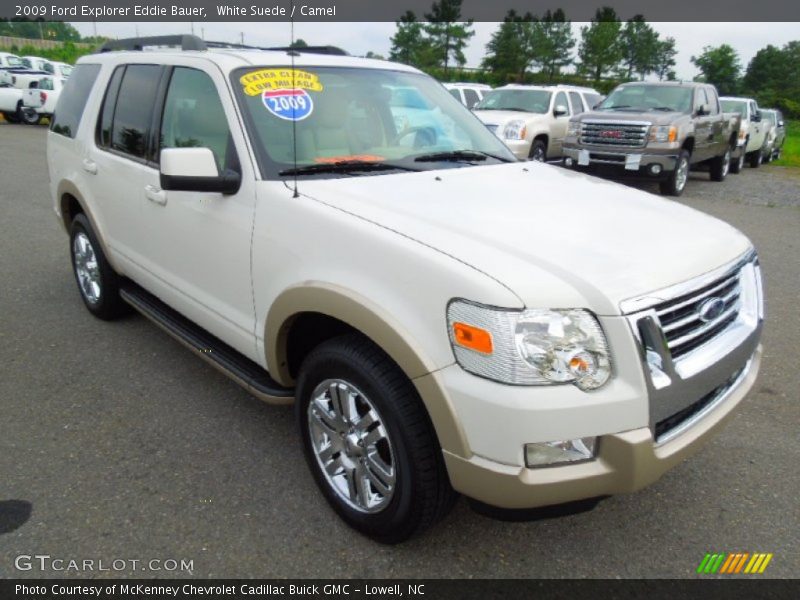 White Suede / Camel 2009 Ford Explorer Eddie Bauer