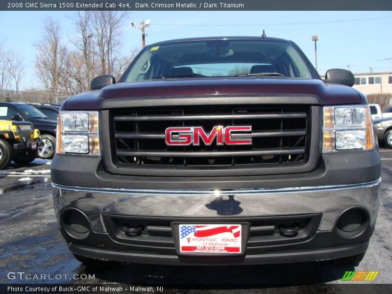 Dark Crimson Metallic / Dark Titanium 2008 GMC Sierra 1500 Extended Cab 4x4