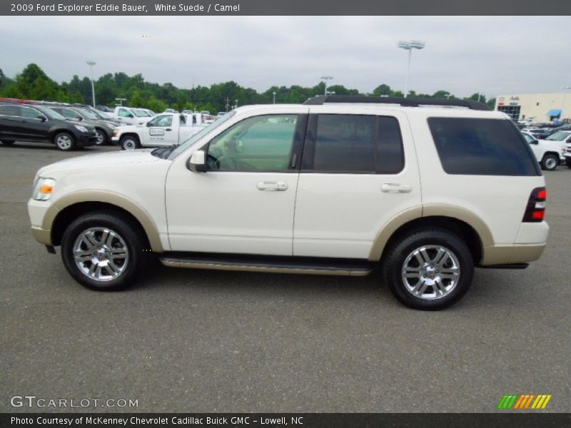 White Suede / Camel 2009 Ford Explorer Eddie Bauer
