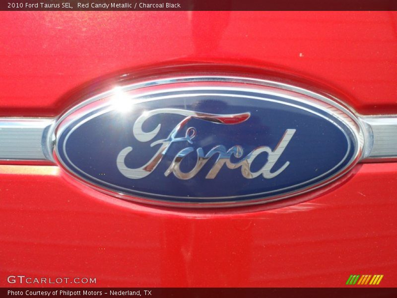Red Candy Metallic / Charcoal Black 2010 Ford Taurus SEL