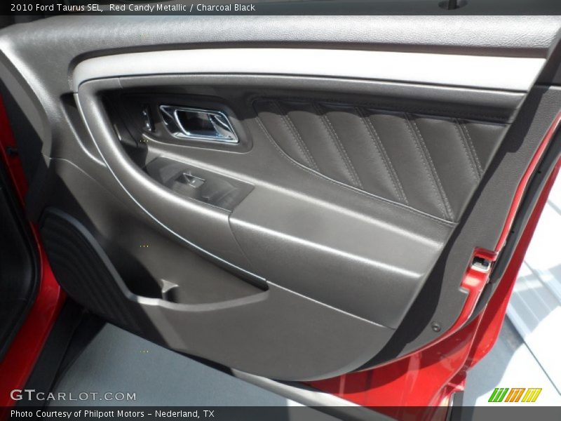 Red Candy Metallic / Charcoal Black 2010 Ford Taurus SEL