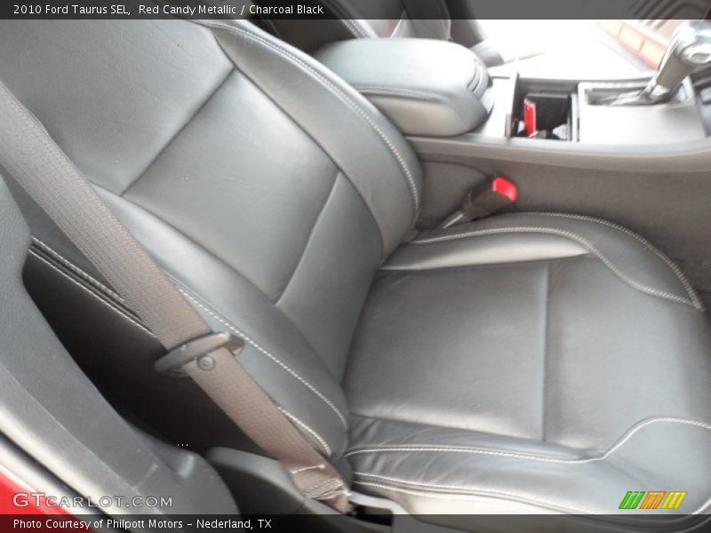 Red Candy Metallic / Charcoal Black 2010 Ford Taurus SEL
