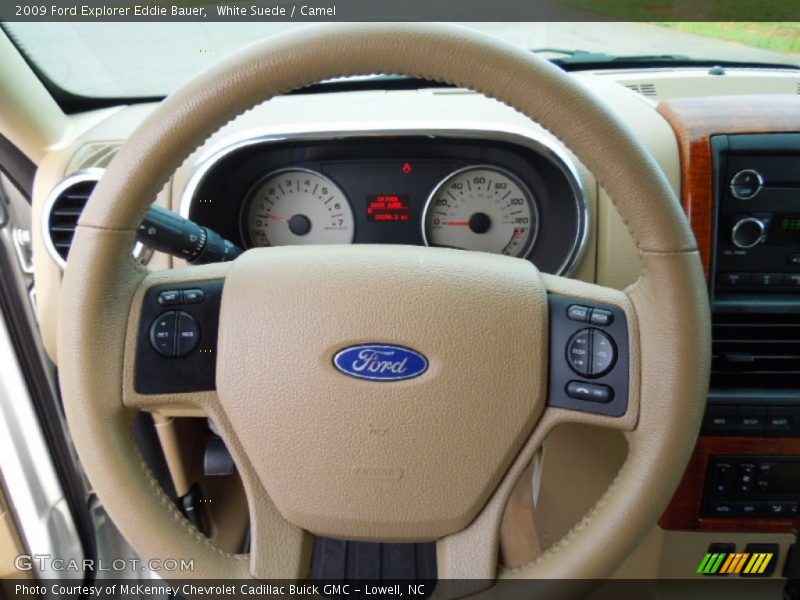 White Suede / Camel 2009 Ford Explorer Eddie Bauer