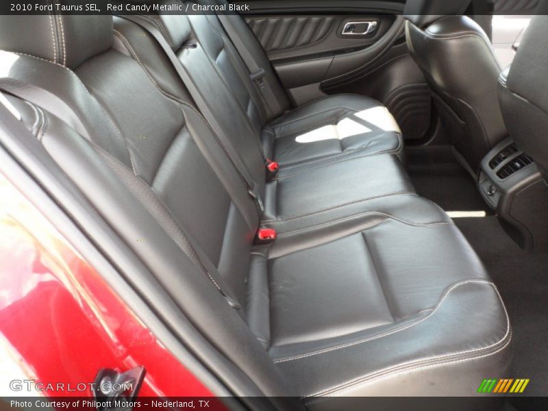 Red Candy Metallic / Charcoal Black 2010 Ford Taurus SEL