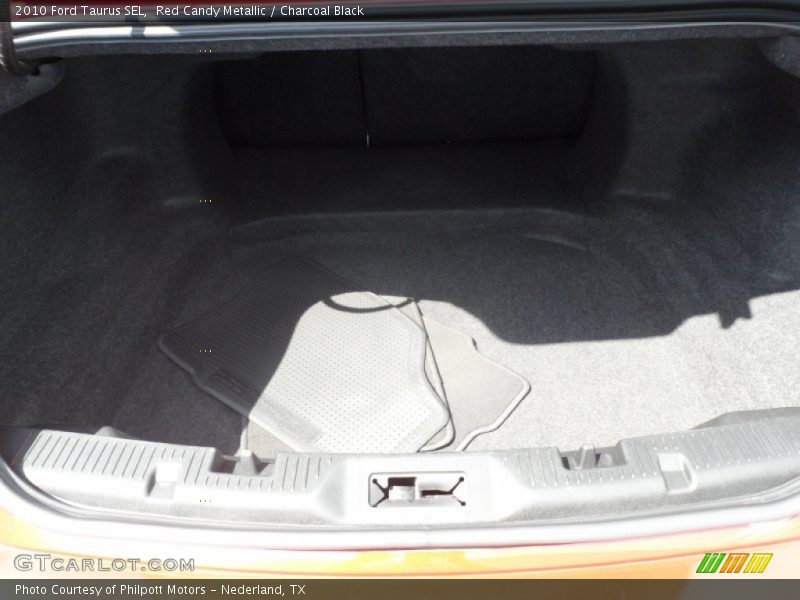 Red Candy Metallic / Charcoal Black 2010 Ford Taurus SEL