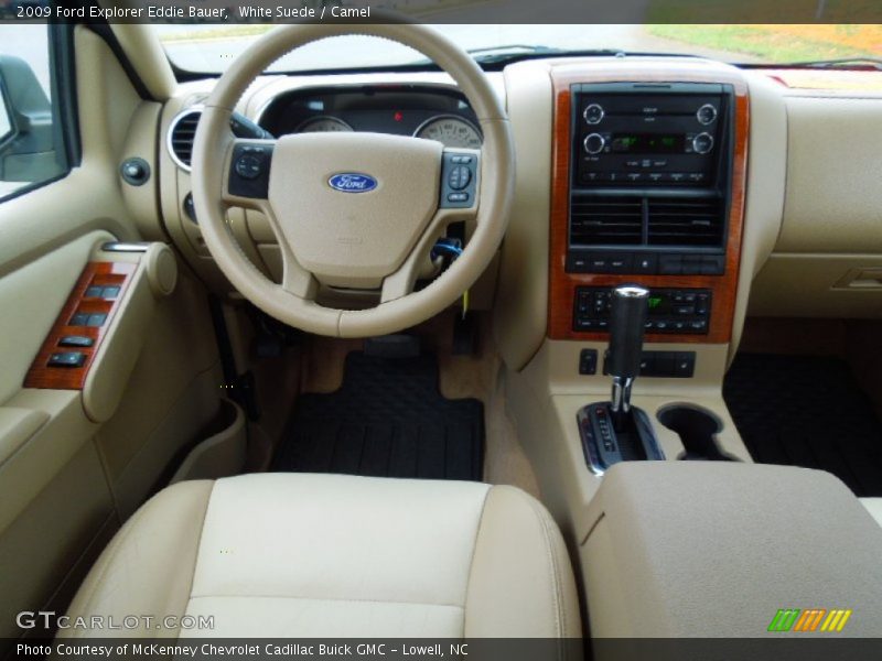 White Suede / Camel 2009 Ford Explorer Eddie Bauer