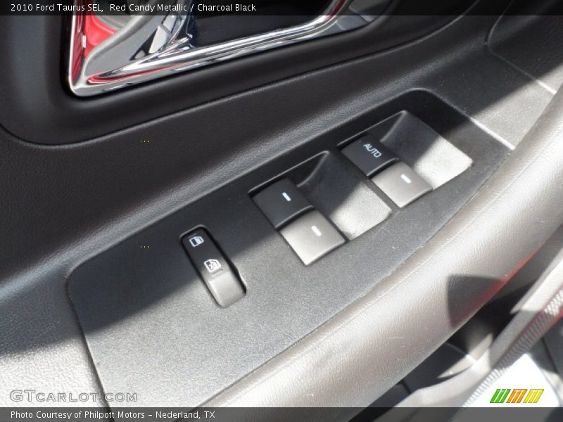 Red Candy Metallic / Charcoal Black 2010 Ford Taurus SEL