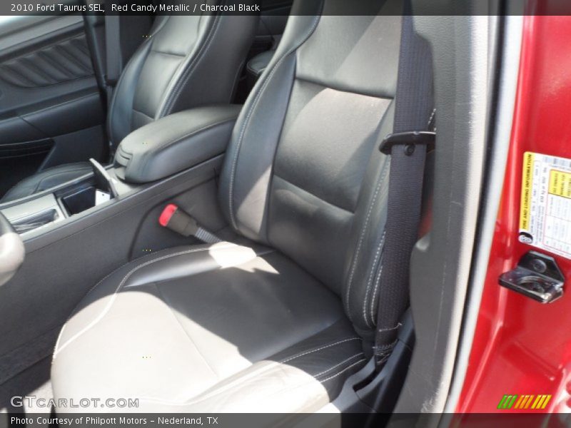 Red Candy Metallic / Charcoal Black 2010 Ford Taurus SEL