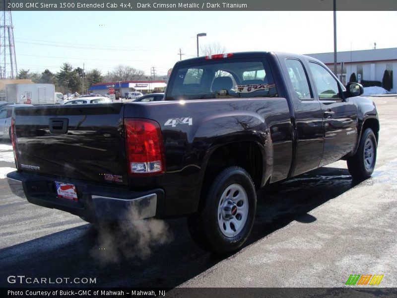 Dark Crimson Metallic / Dark Titanium 2008 GMC Sierra 1500 Extended Cab 4x4
