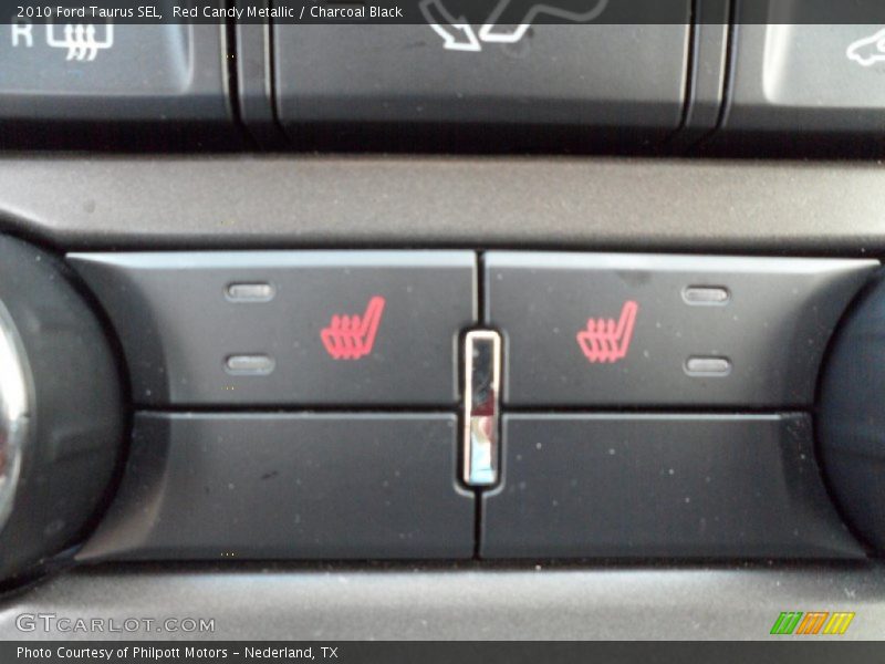 Red Candy Metallic / Charcoal Black 2010 Ford Taurus SEL