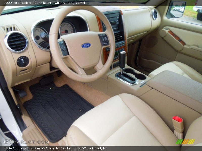 White Suede / Camel 2009 Ford Explorer Eddie Bauer
