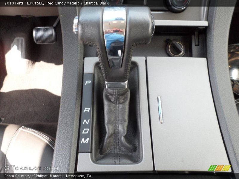 Red Candy Metallic / Charcoal Black 2010 Ford Taurus SEL