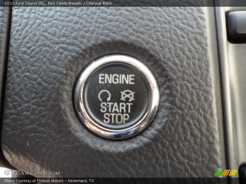 Red Candy Metallic / Charcoal Black 2010 Ford Taurus SEL